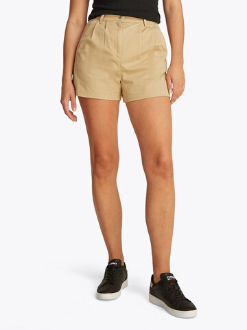 regular Pantaloni con pieghe 'CLAIRE' di Tommy Jeans in beige: frontale