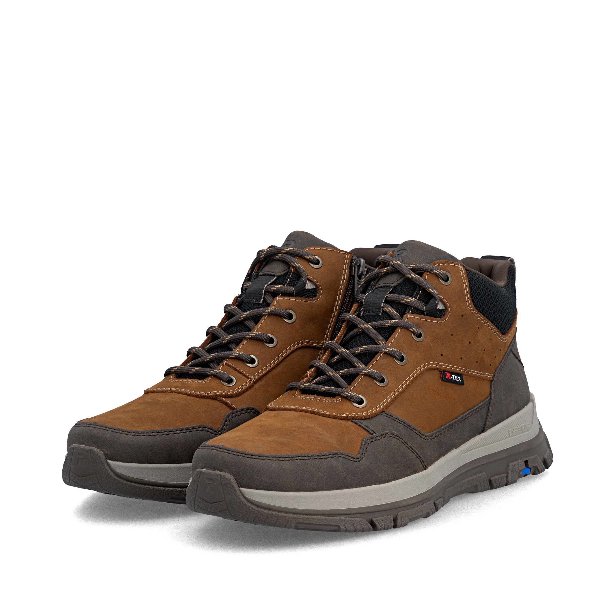 Bottes à lacets Rieker en marron