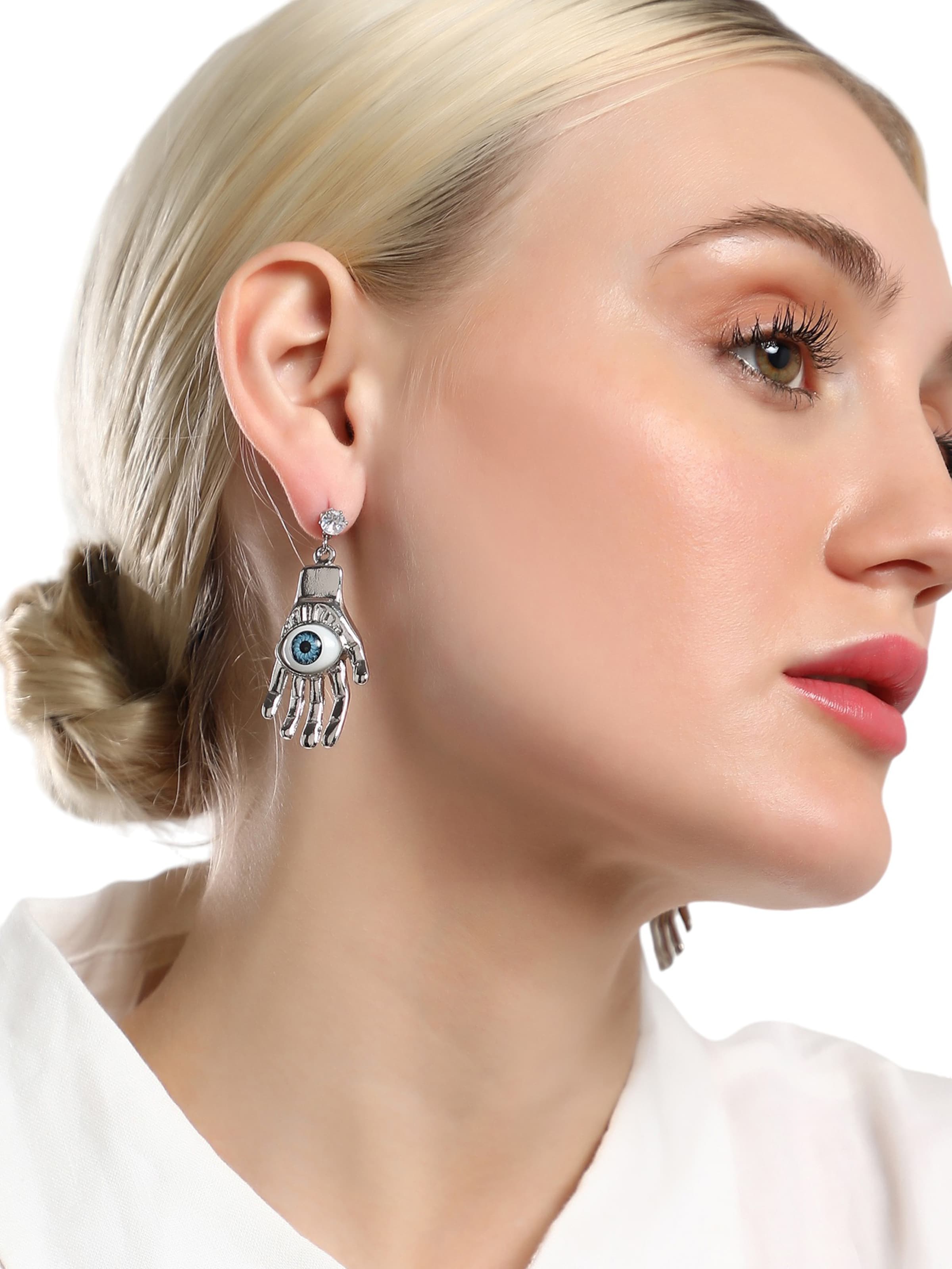 SOHI Серьги 'Nerine' в Серебристый: спереди