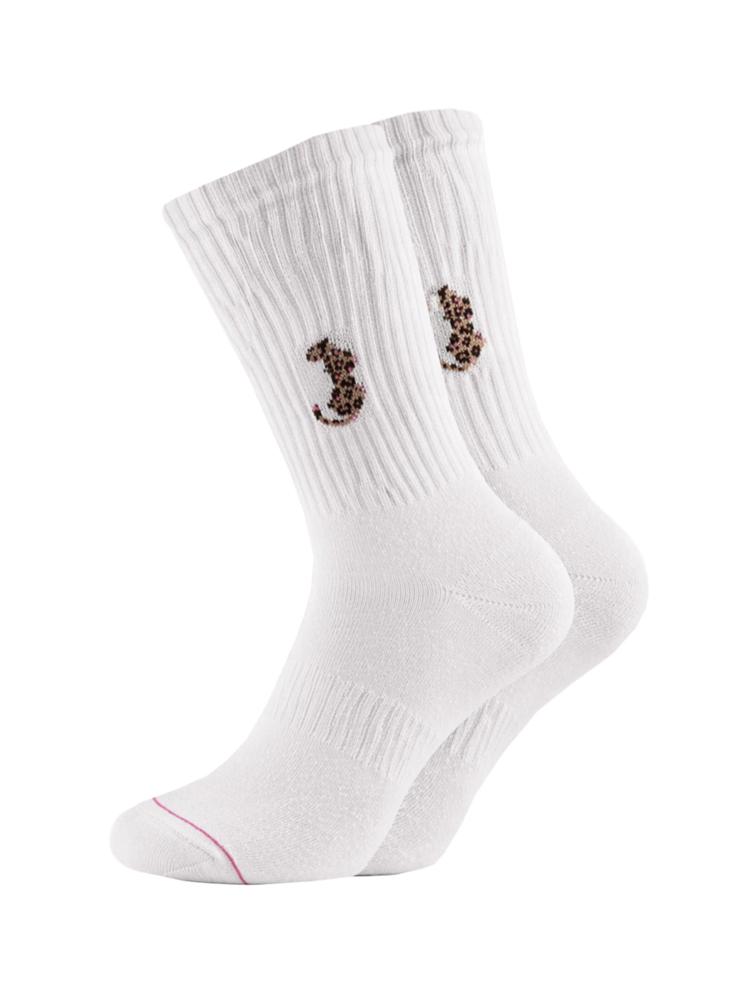 ooley Socks in White: front