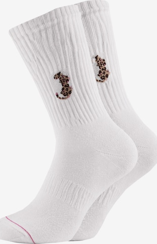 ooley Socks in White: front