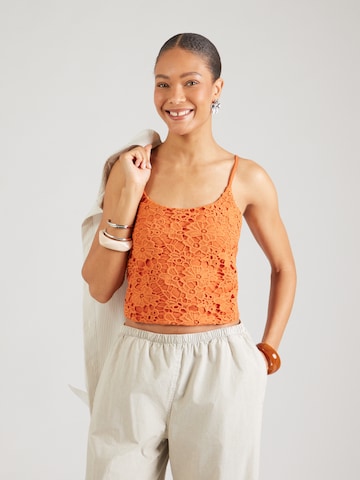ABOUT YOU Topp 'Franja' i orange: framsida