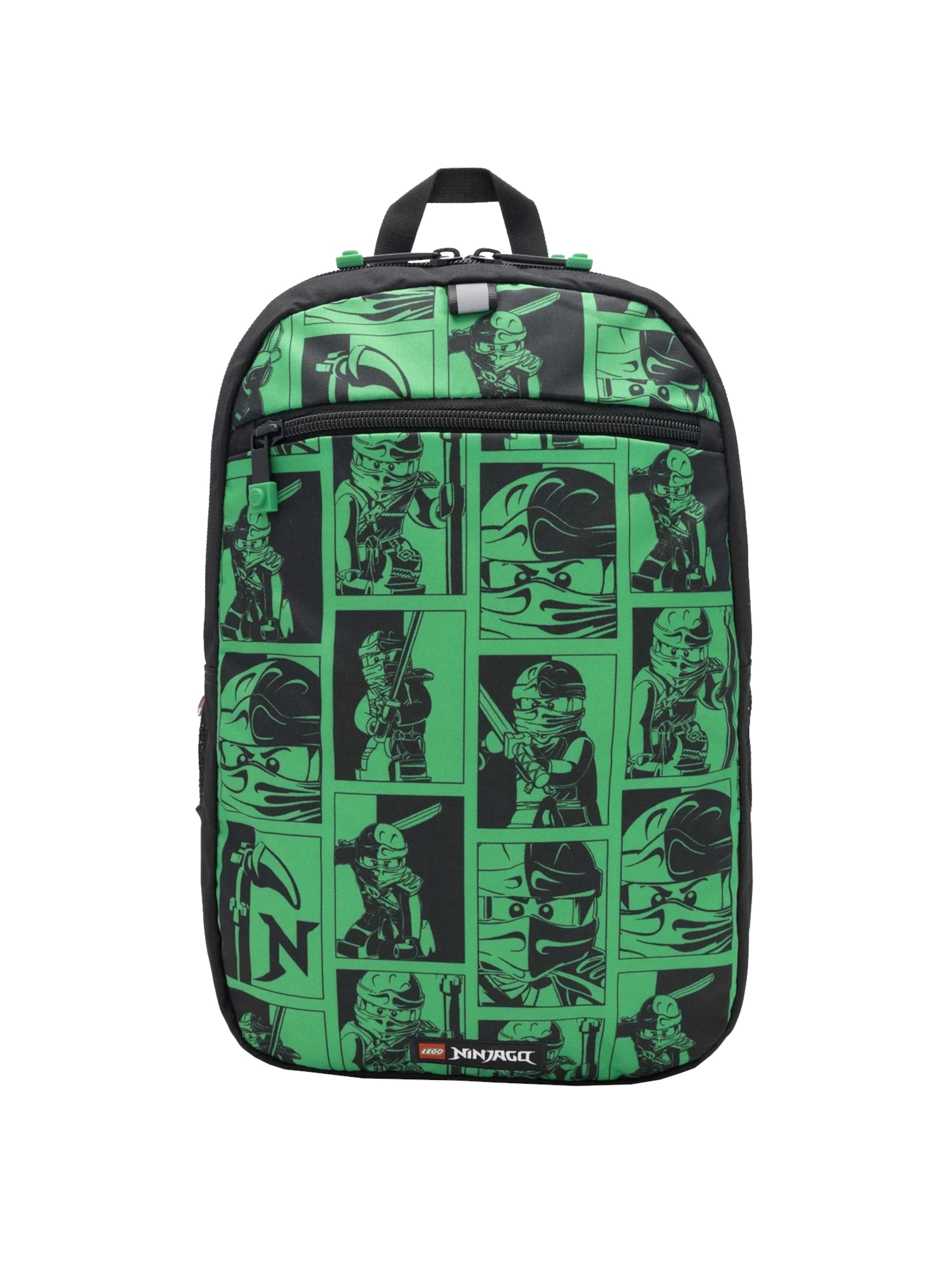 LEGO Rucksack 'Bricks Extended'‌‌ in Grün: Vorderseite