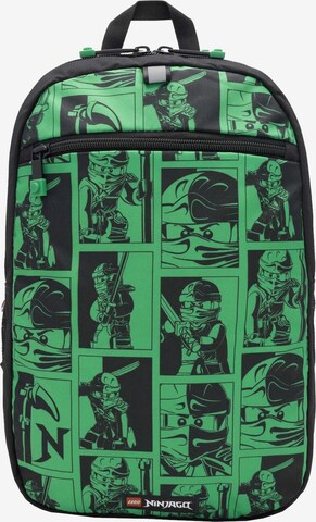 LEGO Rucksack 'Bricks Extended' in Grün: Vorderseite