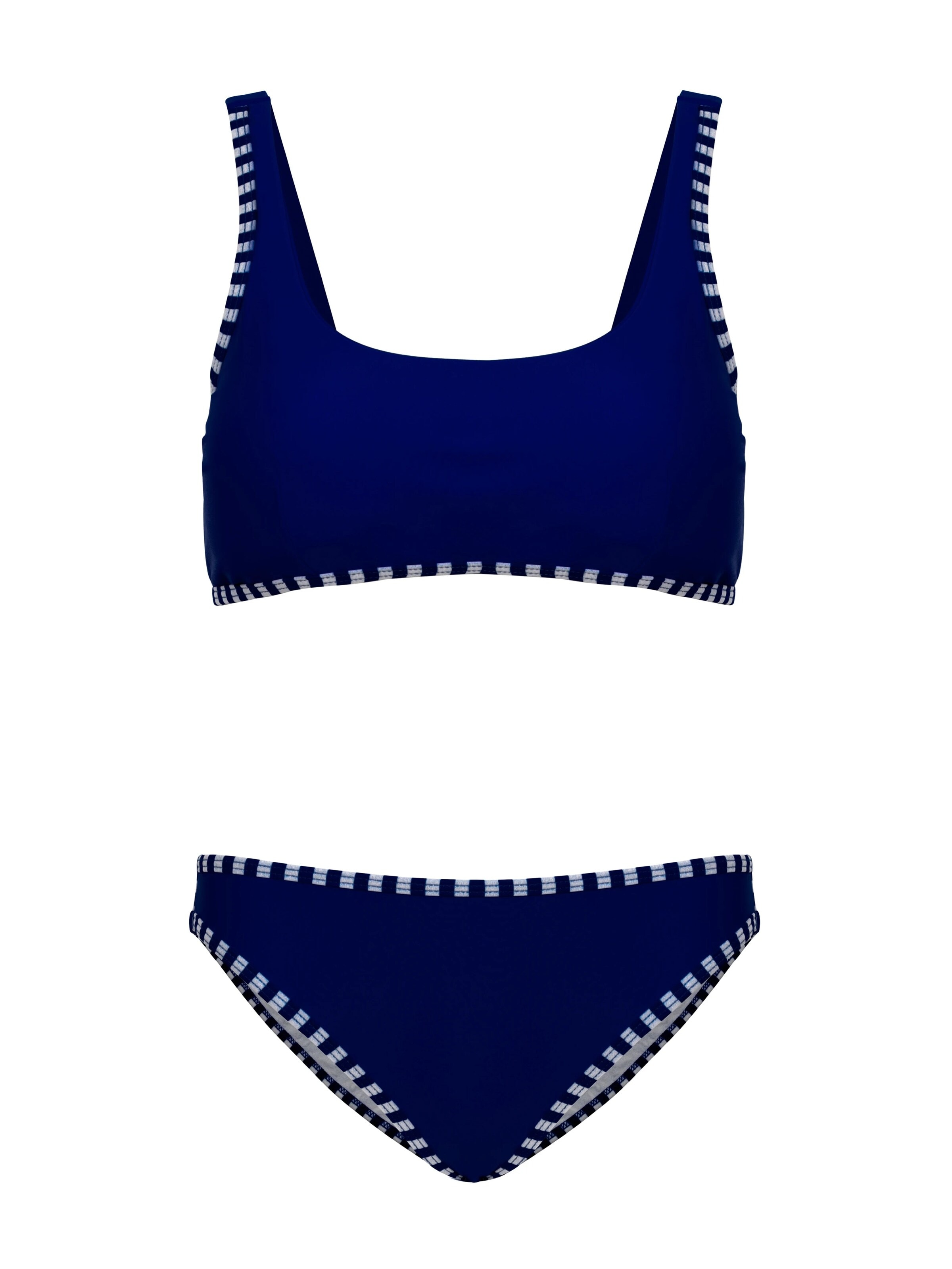 La V Triangle Bikini 'Bikini Mallorca' in Blue: front