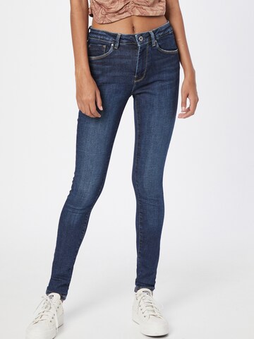 Pepe Jeans - Skinny Calças de ganga 'Regent' em azul: frente