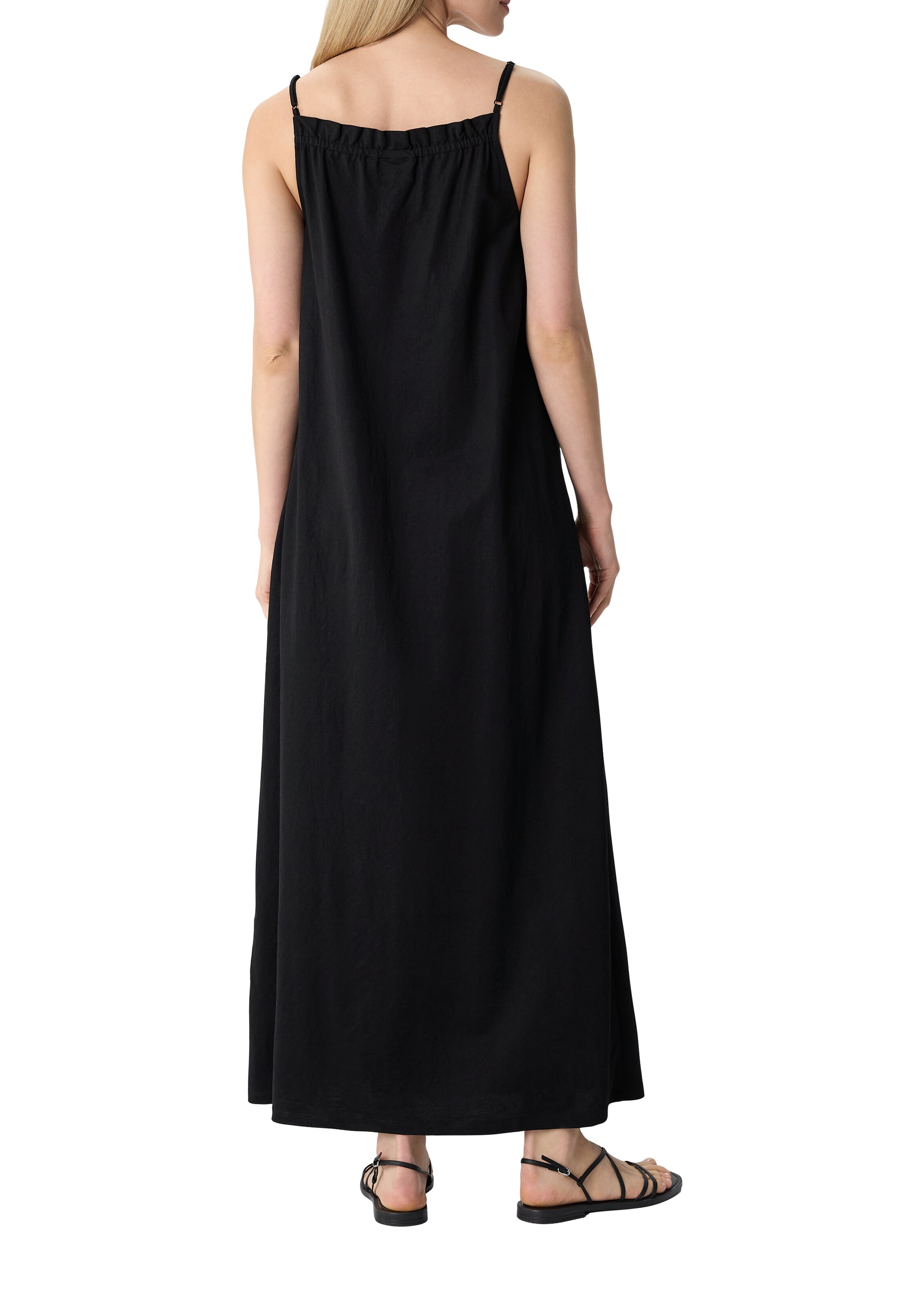 comma casual identity Sommerkleid in Schwarz: Rückseite