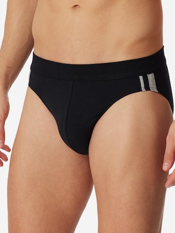 SCHIESSER Slip '95/5 Stretch - Organic Cotton' in Schwarz