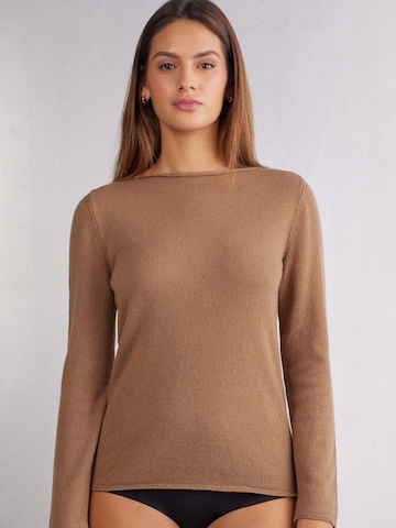 INTIMISSIMI Sweater in Brown: front