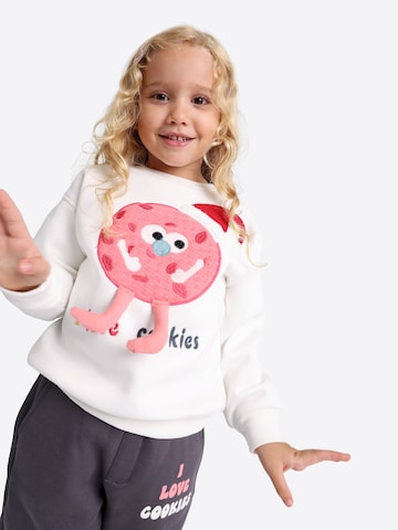 Solang Freizeitanzug 2tlg. Baby-Set „LOVE COOKIES“-Print in Weiß