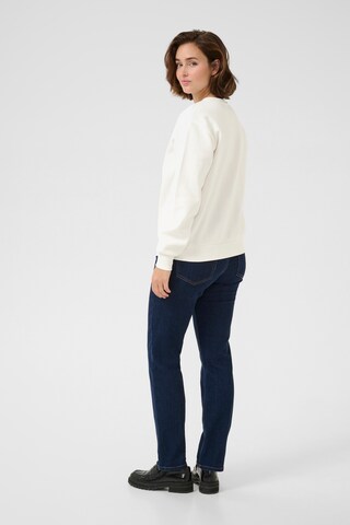 Kaffe Sweatshirt 'Anne' in Weiß