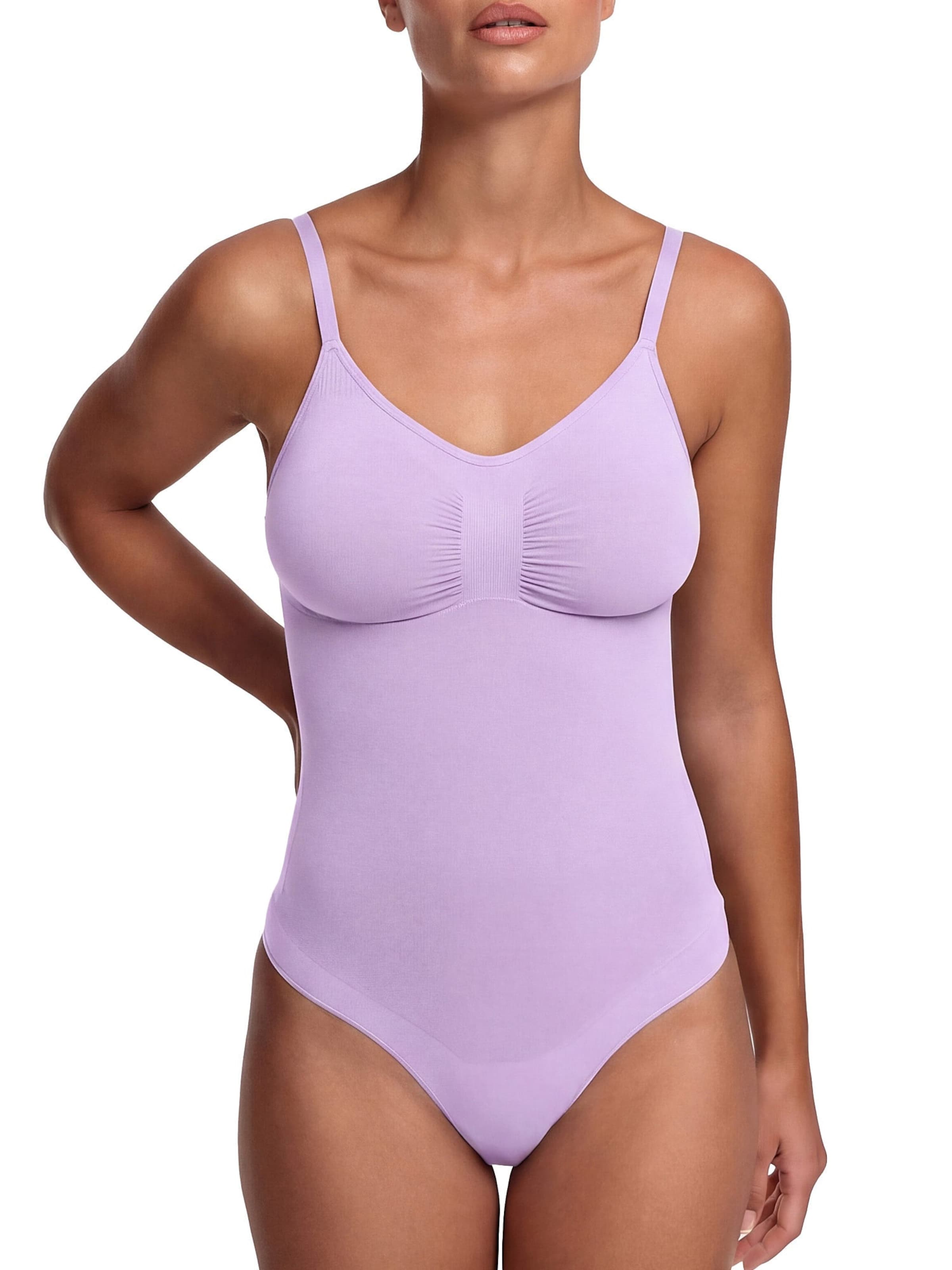 cfab (formerly creamy fabrics) Shapingbody 'Sculpting Shapewear mit String'‌‌‌‌‌‌‌‌‌ in Lila: Vorderseite