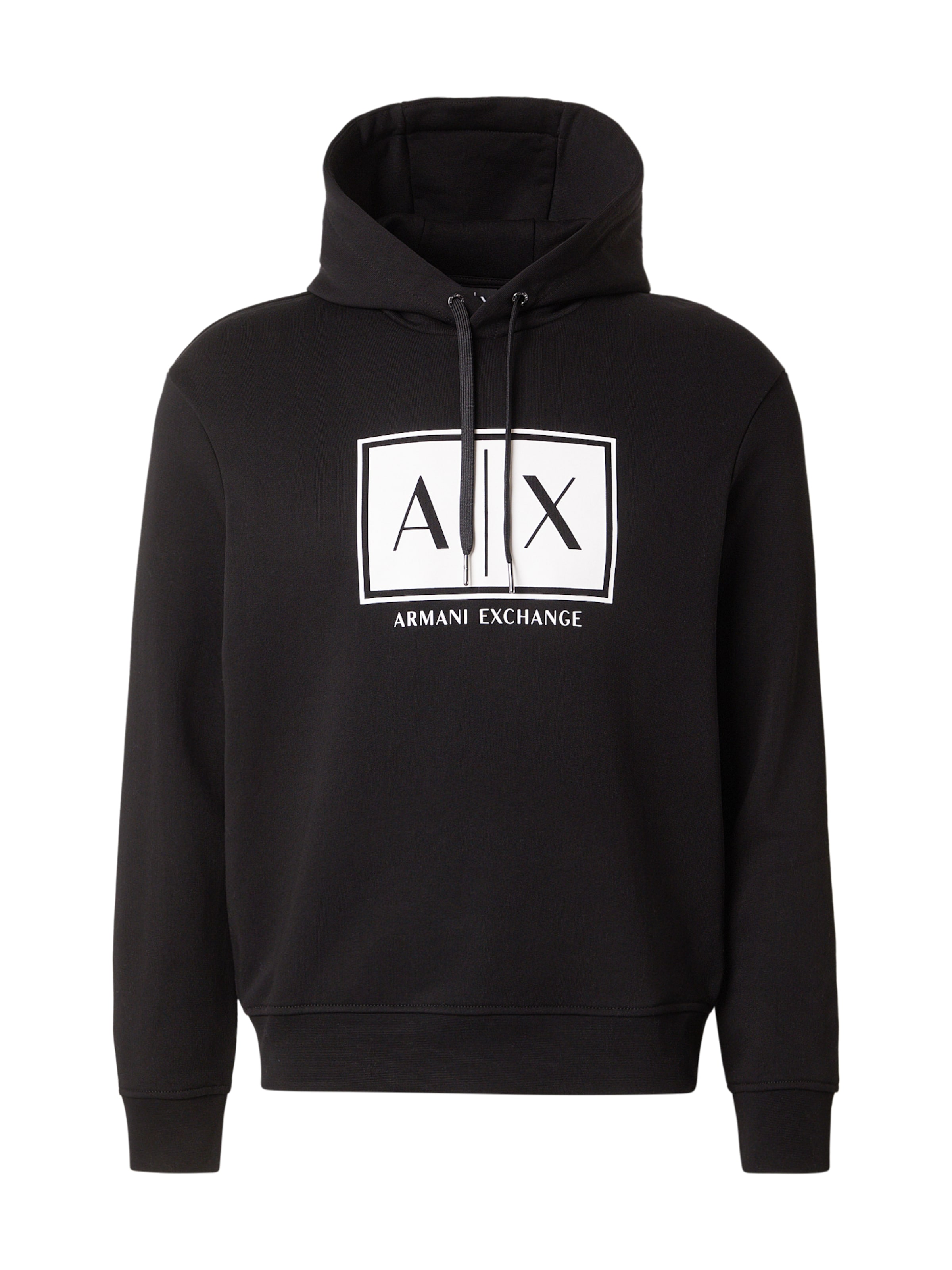 ARMANI EXCHANGE Sweatshirt in Schwarz: Vorderseite