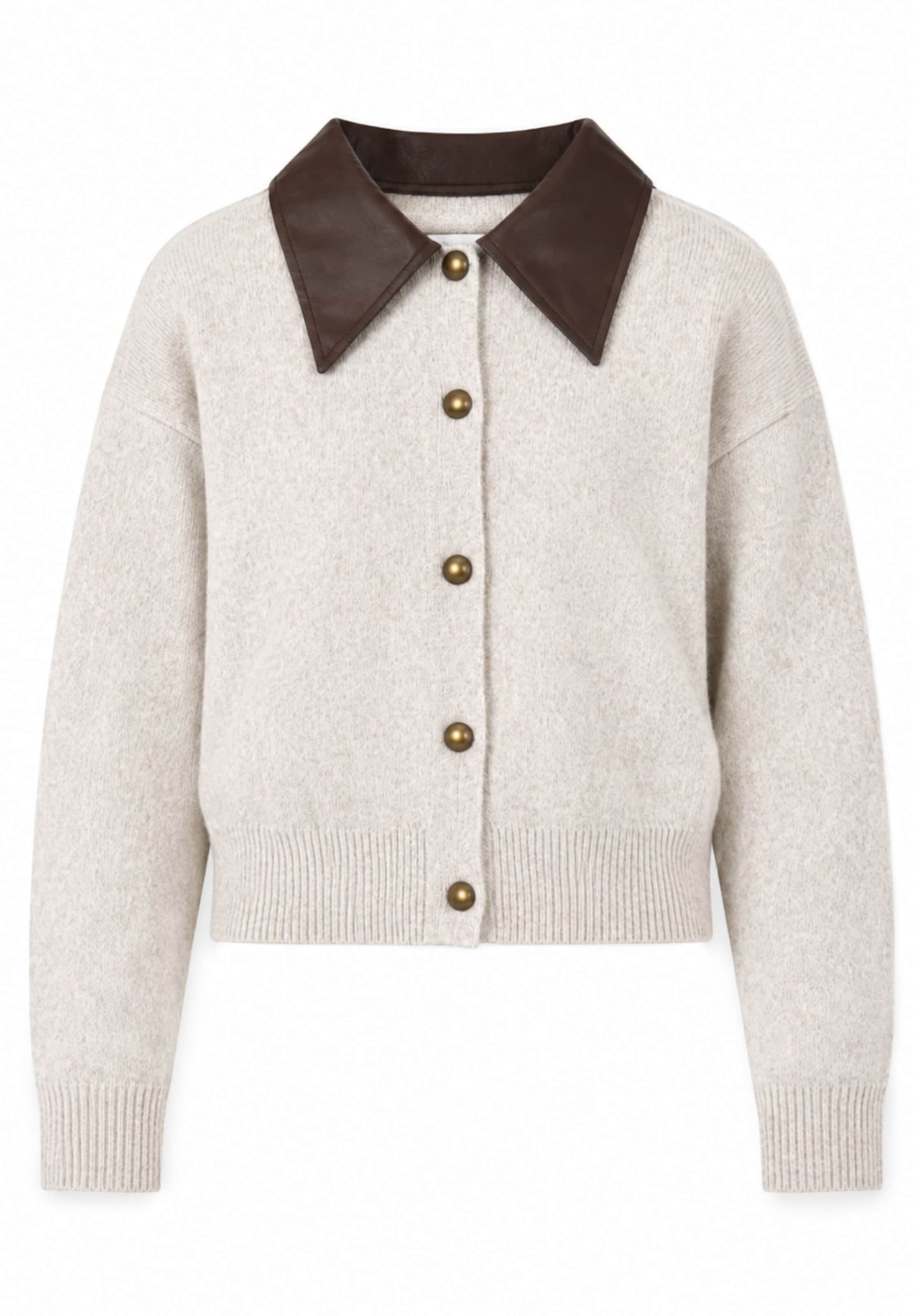 Cardigan Elara en blanc : devant