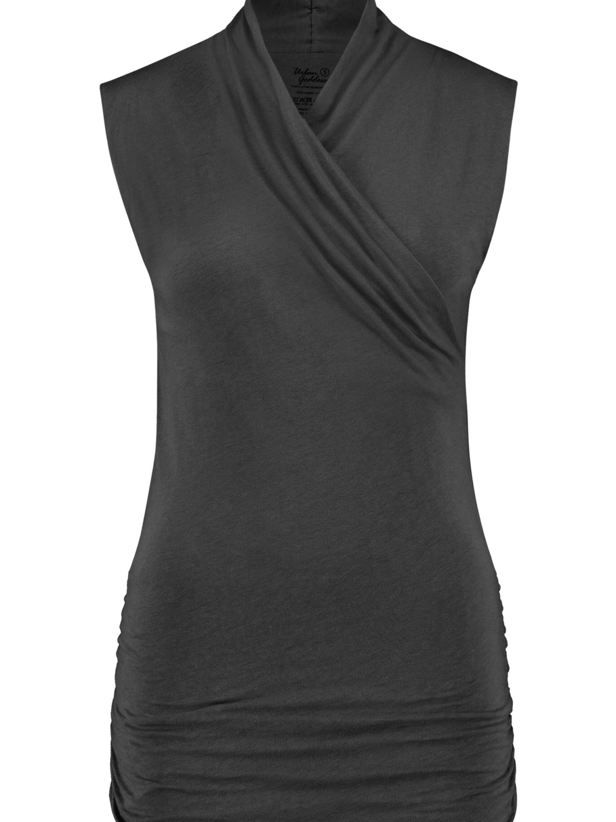Urban Goddess Yoga & Activewear Sports Top 'Good Karma Yoga & Pilates' in Basalt grey, Item view
