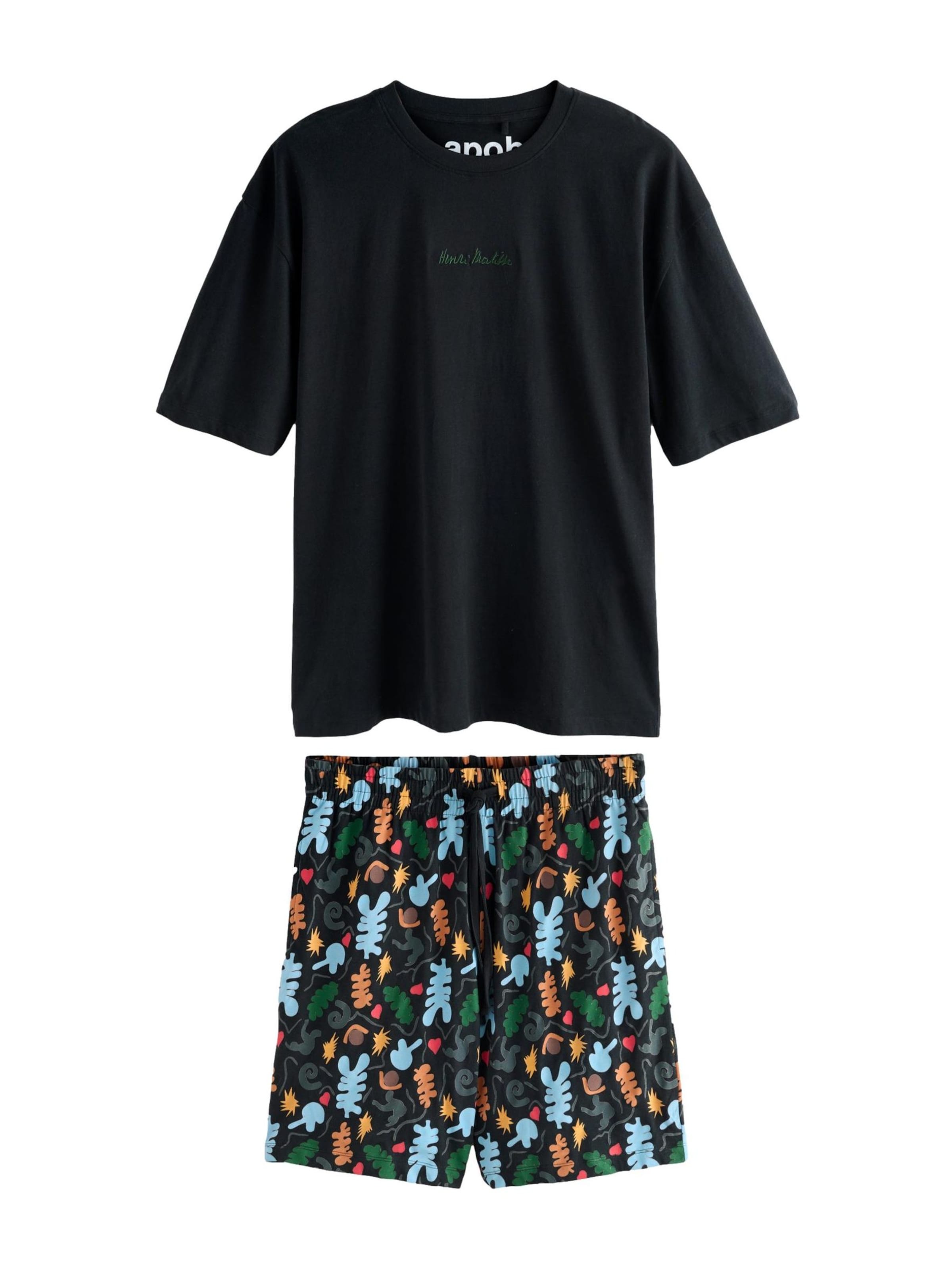 Next Pyjama in Schwarz: Vorderseite