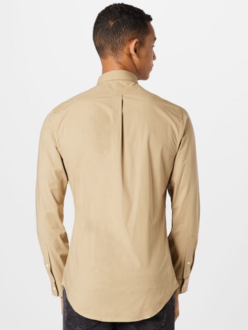 Coupe slim Chemise Polo Ralph Lauren en beige