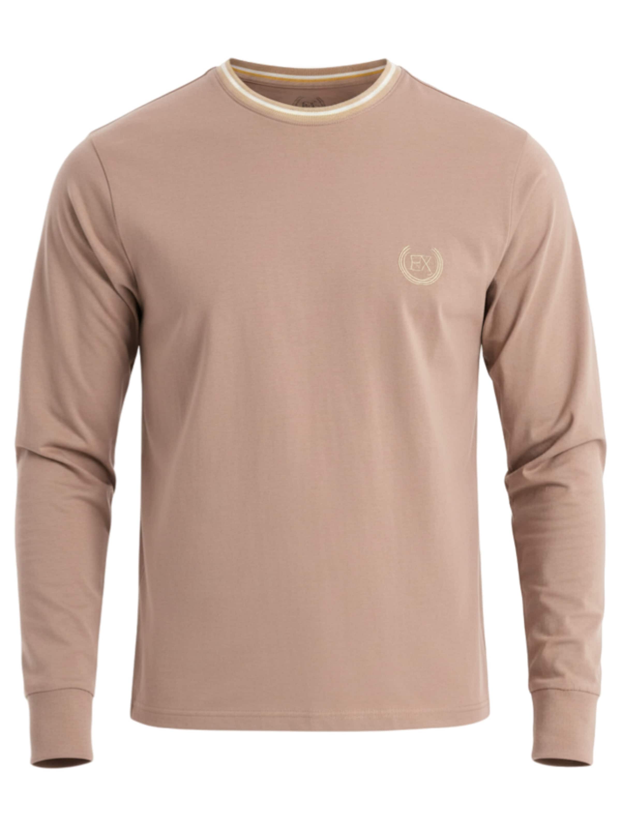 Ombre Shirt in Beige: voorkant