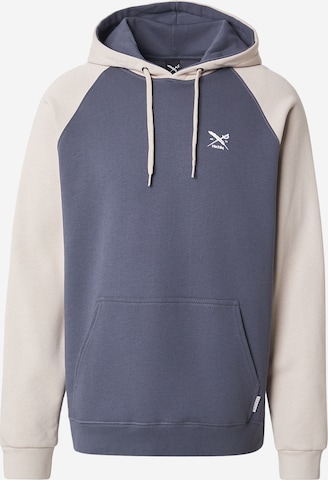 Iriedaily Sweatshirt 'De College' in Grey: front