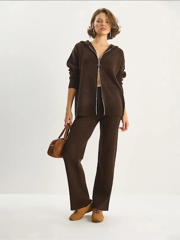 Bianco Lucci Pantsuit in Brown