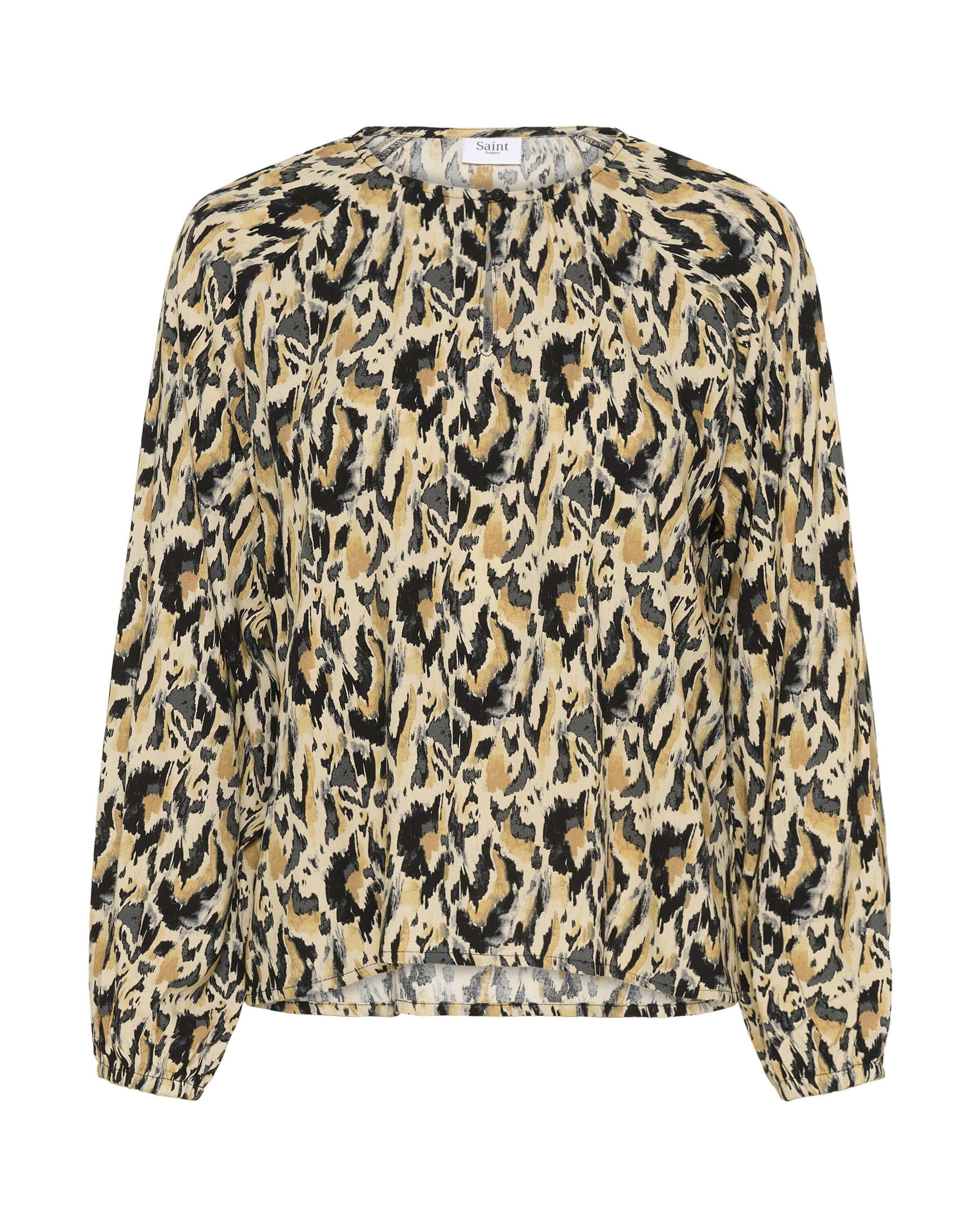 SAINT TROPEZ Blouse 'OsinaSZ' in Beige: voorkant