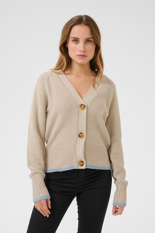 Kaffe Knit Cardigan 'BPdianna' in Beige: front