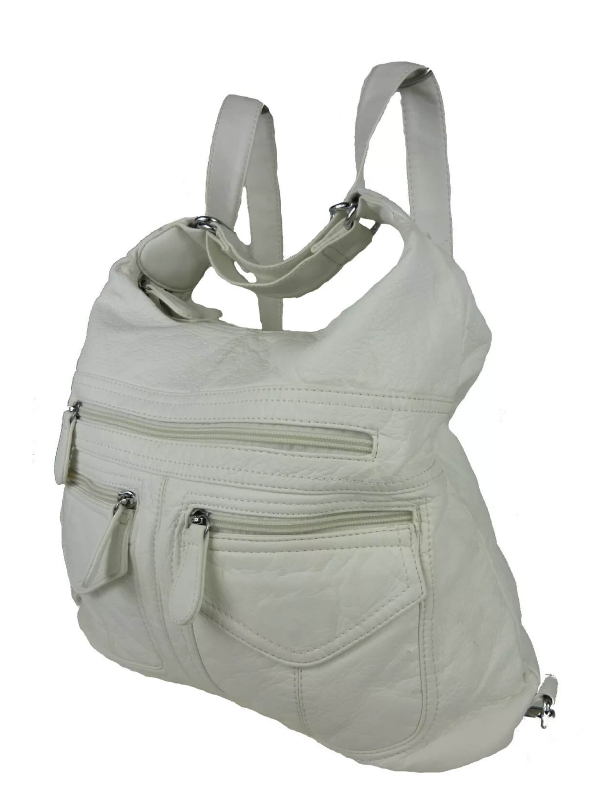 Kumixi Backpack '2in1 Rucksacktasche' in White: front