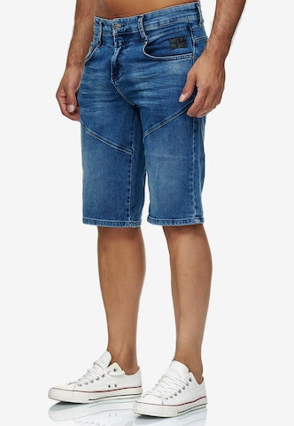 Rusty Neal Regular Jeansshorts 'Tuscor' in Blau