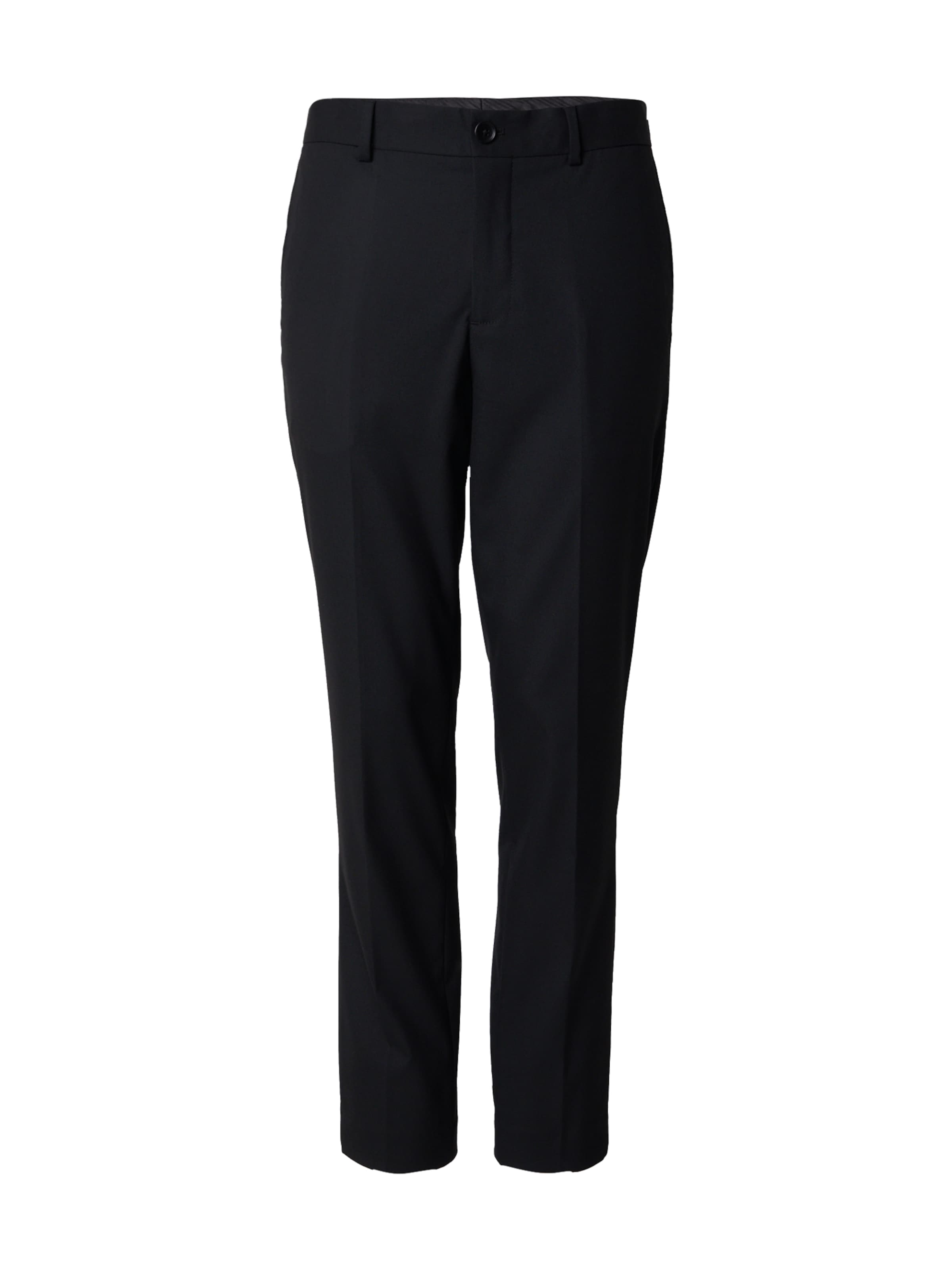 SELECTED Slim fit Pleated Pants 'SLHLIAM' in Black: front