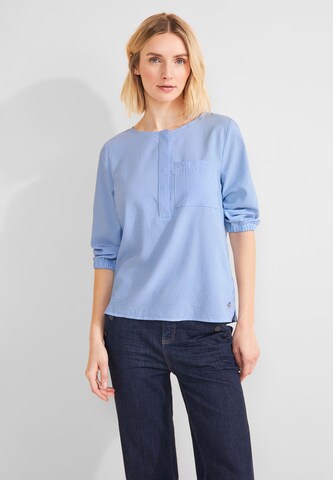 STREET ONE Blouse in Blue: front