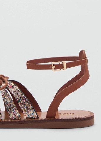 MANGO KIDS Sandale 'Deme' in Braun