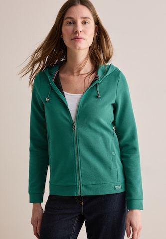 CECIL Sweatjacke in Grün: Vorderseite