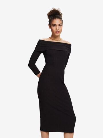 ESPRIT Knitted dress in Black: front