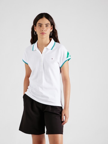 TOMMY HILFIGER Poloshirt in Weiß: Vorderseite