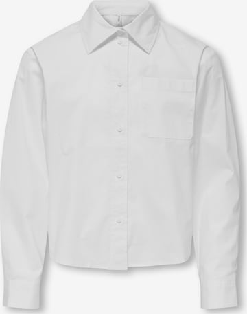 ONLY GIRLS Shirt 'KOGFREDDY' in Wit: voorkant