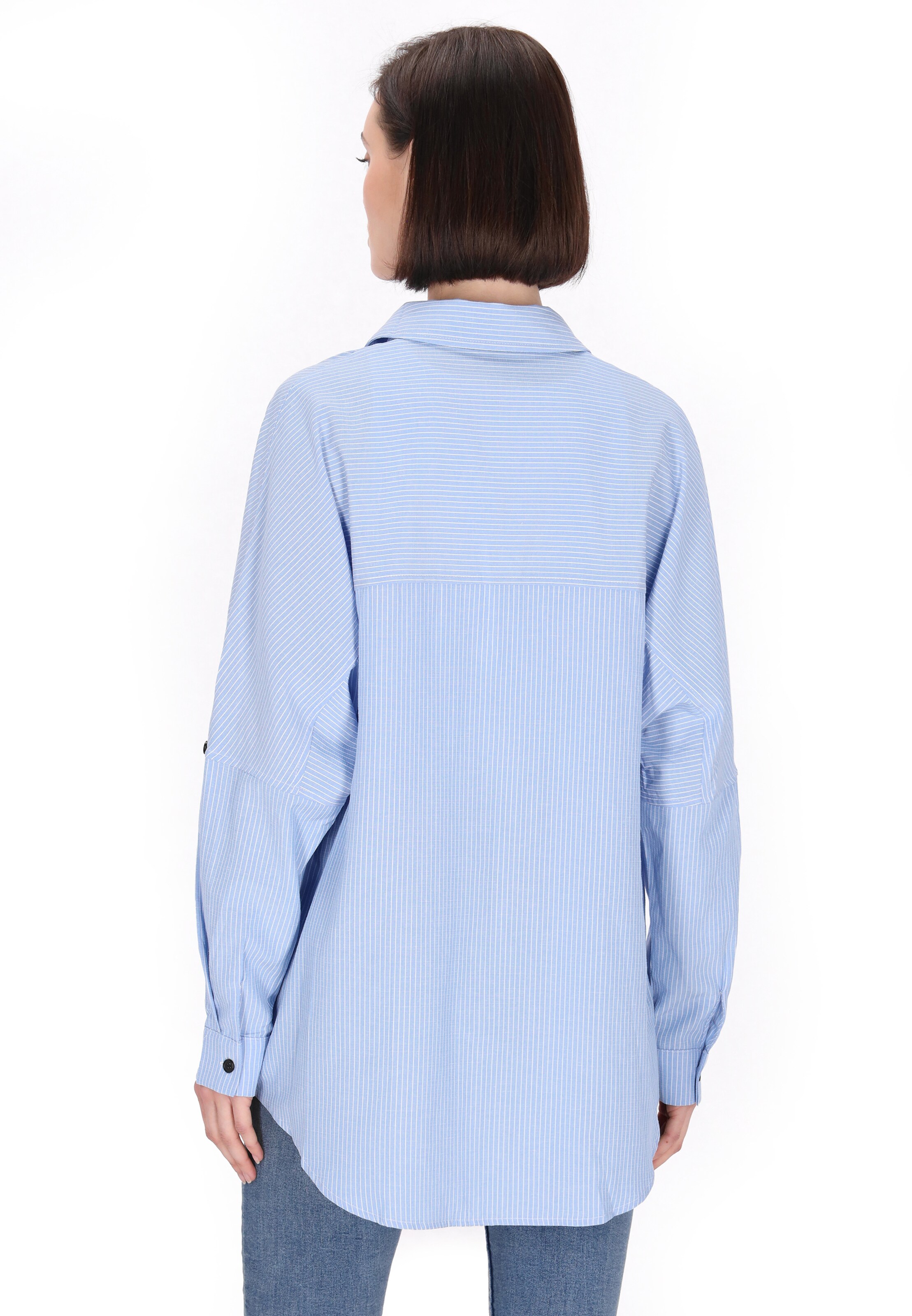 usha BLUE LABEL - Blusa 'Classic Look' em azul