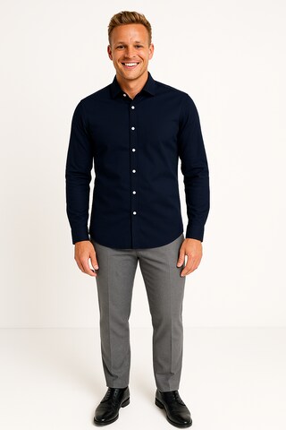JACK & JONES Regular Fit Hemd in Blau