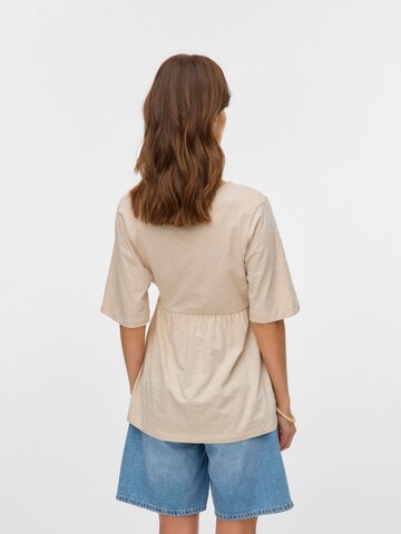 Maglietta 'MLKalyna Tess' di MAMALICIOUS in beige