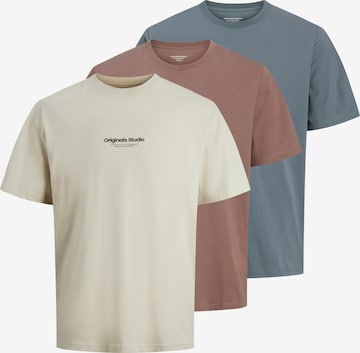 JACK & JONES Тениска 'JORVESTERBRO' в синьо: отпред