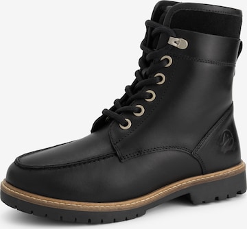 Travelin Lace-Up Ankle Boots 'Tronstad' in Black: front