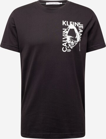 T-Shirt Calvin Klein Jeans en noir : devant