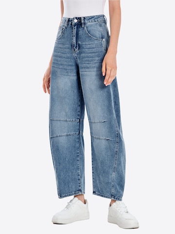 Imily Bela Baggy Jeans in Blau: Vorderseite
