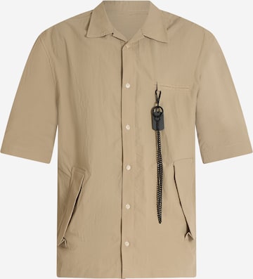 DARK LABEL Regular Fit Hemd in Beige: Vorderseite