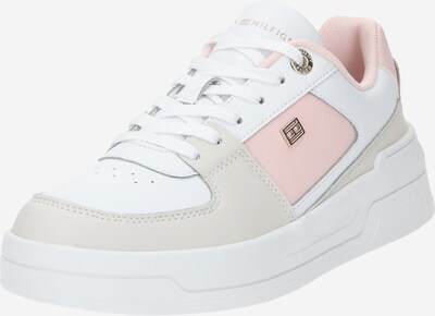 Sneaker low 'ESSENTIAL BASKET' TOMMY HILFIGER pe bej / roz pastel / alb, Vizualizare produs