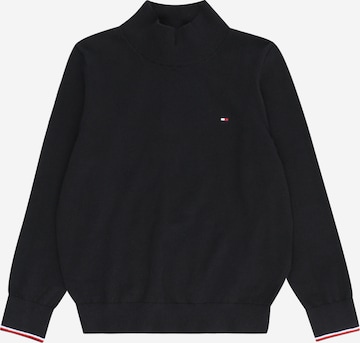 TOMMY HILFIGER Sweater 'ESSENTIAL' in Black: front