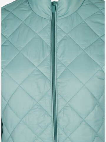 Zizzi Between-Season Jacket 'Diamond' in Blue