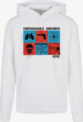 F4NT4STIC Sweatshirt 'Retro Gaming Impossible Mission' in Weiß: predná strana