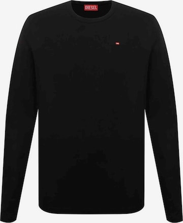 DIESEL Shirt 'T-DIEGOR-LS-MICRODIV' in Black: front