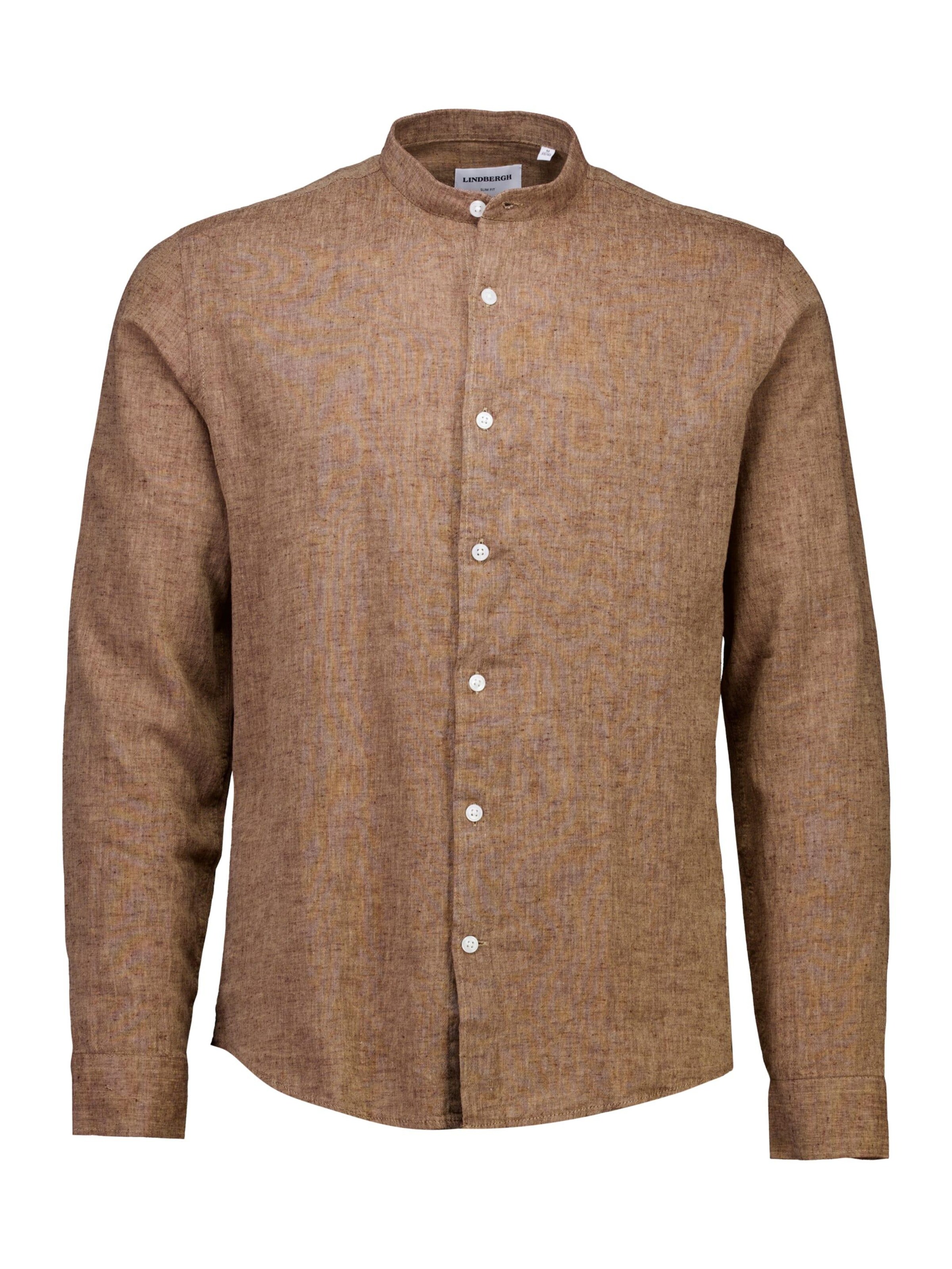 Lindbergh Button Up Shirt in Brown: front