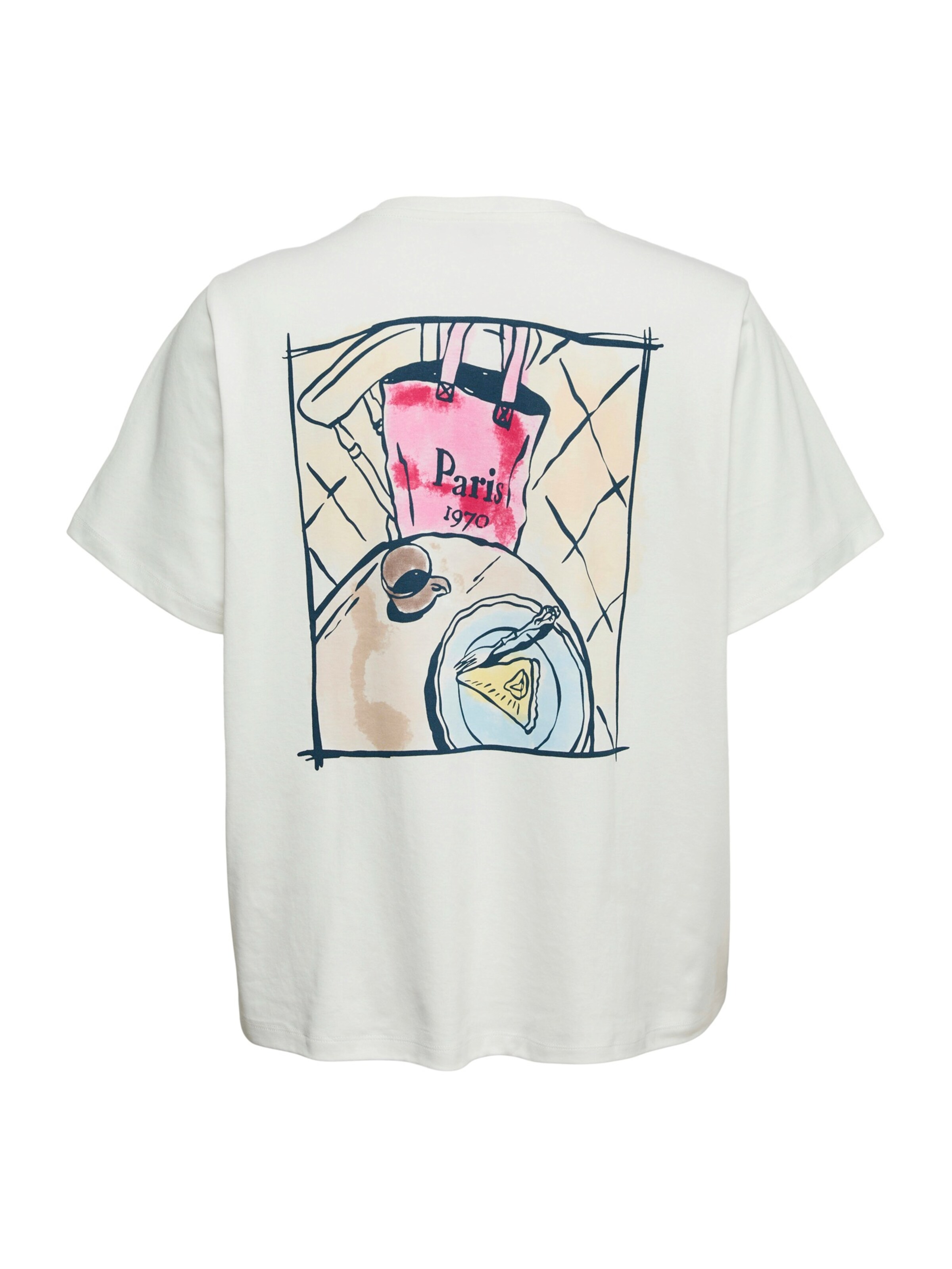 Vero Moda Curve T-shirt 'VMCVERA CATY' i vit